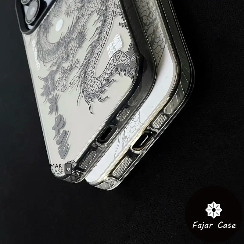 Casing Ponsel IMD Seni Naga Cangkang Keras Matte Premium untuk Iphone 15 Plus 15 15 Pro 15 Pro Max 11 11 Pro Max 7 Plus 12 12 Pro 12 Pro Max 13 13 Pro 14 8 Plus XR X XS 14 Pro XS Max 13 Pro Max 11 Pro 14 Pro Max 14 Plus case 4