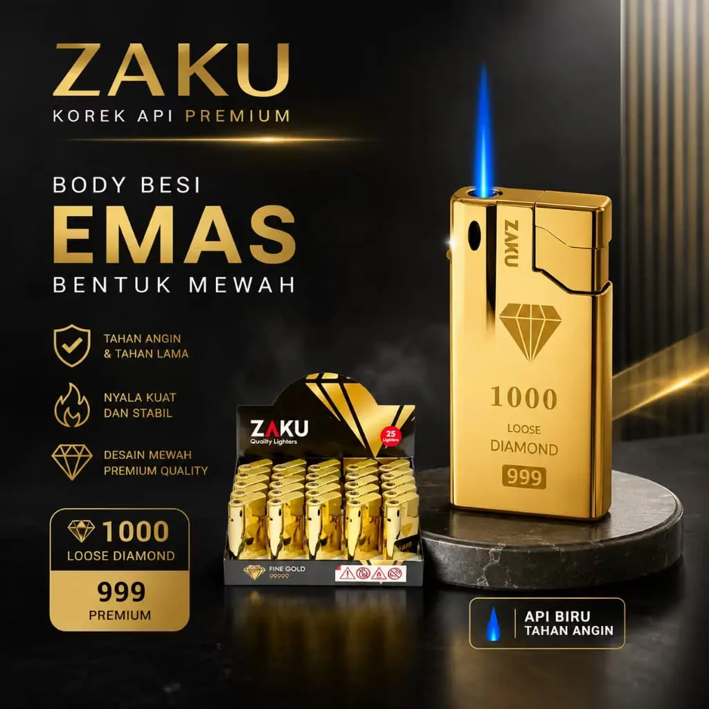KOREK API ZAKU EMAS ELEGAN