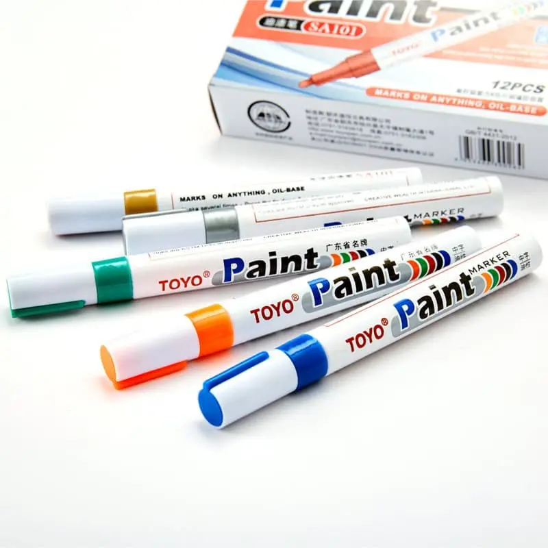 Stencil Senar Cat Tinta Raket Badminton Spidol Toyo Paint Marker Original Penanda Segala Jenis Bahan 6
