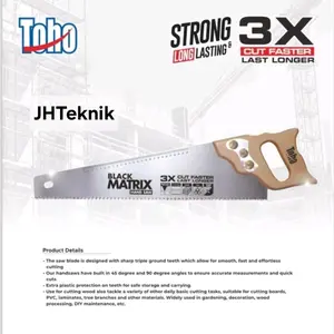 JHTeknik Gergaji Kayu18" TOHO Black MATRIX/Gergaji Potong Kayu 18 Inch TOHO BLACK MATRIX/Gergaji Tangan Toho 18"/Gergaji Gorok 18" TOHO Black MATRIX