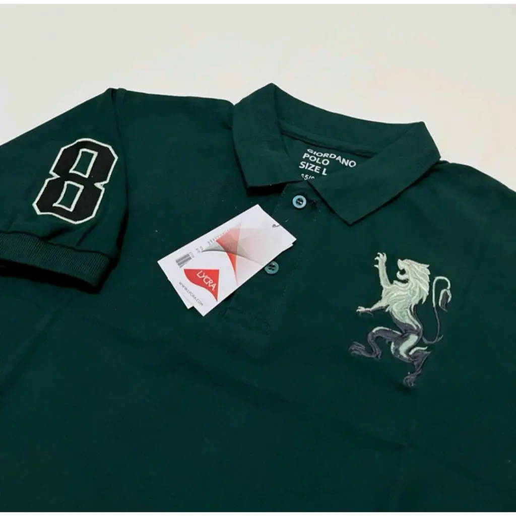 GIRDANO POLO KERAH P 3D LION/polo SHIRT pria Giordano premium QUALITY