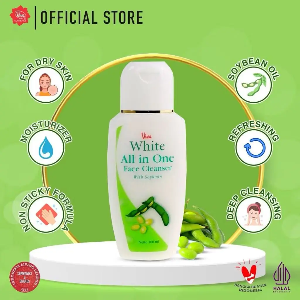 Viva White Face Cleanser All In One 100ML