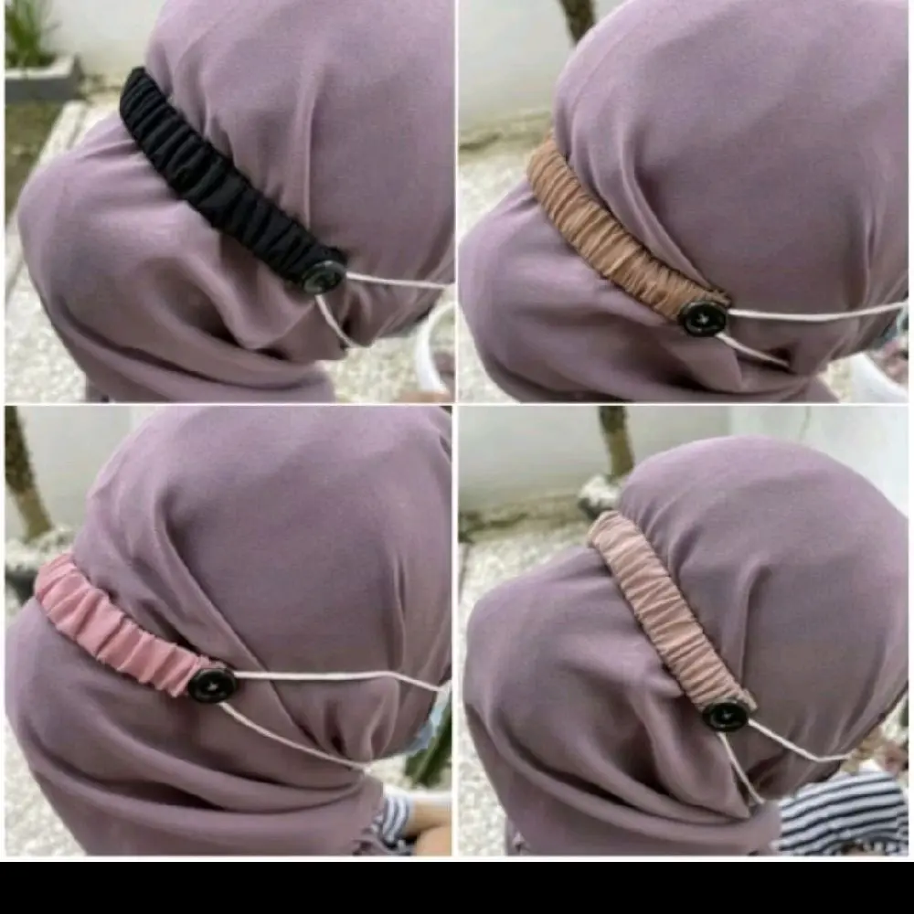 konektor masker hijab kain kancing