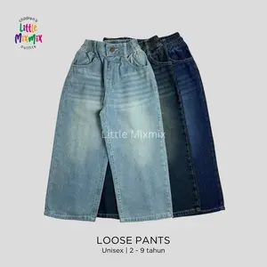 Mixmix LOOSE PANTS - Celana Loose Jeans Skena Anak laki-laki dan perempuan  2 - 9 Tahun
