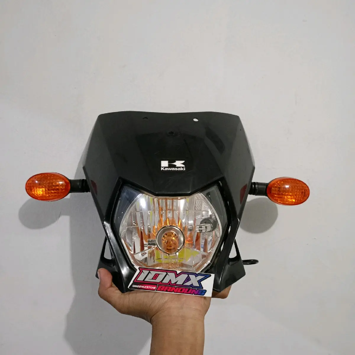 hedlem headlamp lampu depan klxbf fullset plus spidometer repektor batok kawasaki KLX BF KLXG DTRACKER150SE standar pabrik