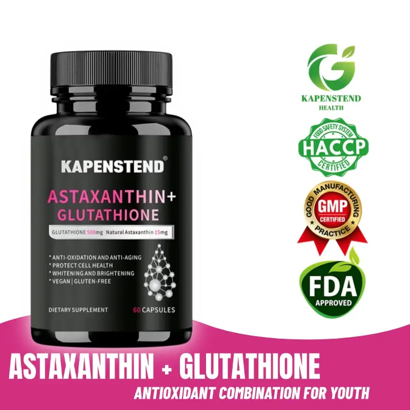 Astaxanthin + Glutathione, Antioksidan, Pembersih Detoks, Kerutan,  Pertumbuhan Rambut dan Kulit Sehat - Shop | Tokopedia