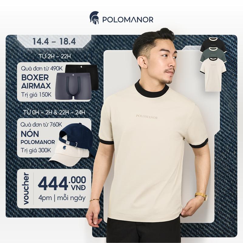 Áo thun nam cổ tròn TSHIRT MIKE, BST TỪ NHÀ RA PHỐ, vải Cotton cao cấp thoải mái - POLOMANOR