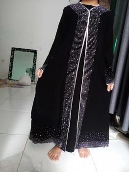 Product Review of Abaya TEBUS MURAH mulai dari HARGA 100 sampai 150 Ribuan Aja Gamis Wanita Muslim Dress Maxi Arab Hitam from u**a 1
