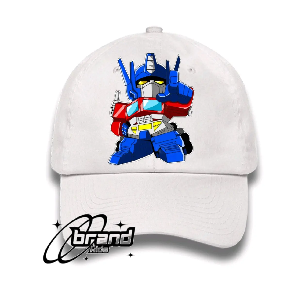 Topi anak baseball gambar animasi Optimus prame bahan premium 100% free cetak nama!!