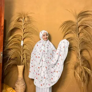 MUKENA RAYON PUTIH ROK MIX