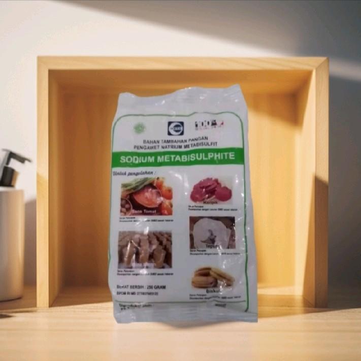 paket hemat 5 pcs sodium metabisulphite 250g bahan tambahan pangan pengawet Powder Baking Soda Bubuk 2