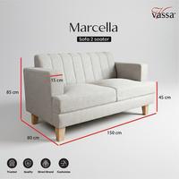 Gambar Sofa 2 Seater Marcella By Vassa Sofa Sofa Minimalis Busa dari Vassa Sofa & Home Kab. Bogor 4 Tokopedia