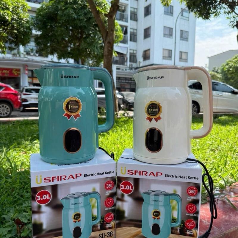 Ấm Siêu Tốc Mẫu Mới Trơn SH-38, dung tích lòng ấm 2L, đun sôi nhanh, tự động…