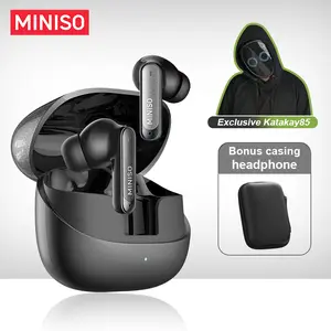 [Katakay85 Exclusive] MINISO MS106 TWS Earbuds  Wireless Bluetooth 6.0 Earphone Noise Reduction HD Call HIFI Sound Quality Low-latency gaming headset Suitable for work, study, and entertainment.
