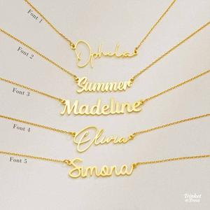 Rantai Leher Keluli Tahan Karat Nama Inggeris Tempahan Peribadi Loket Huruf Pasangan DIYPersonal Rantai Tulang Selangka