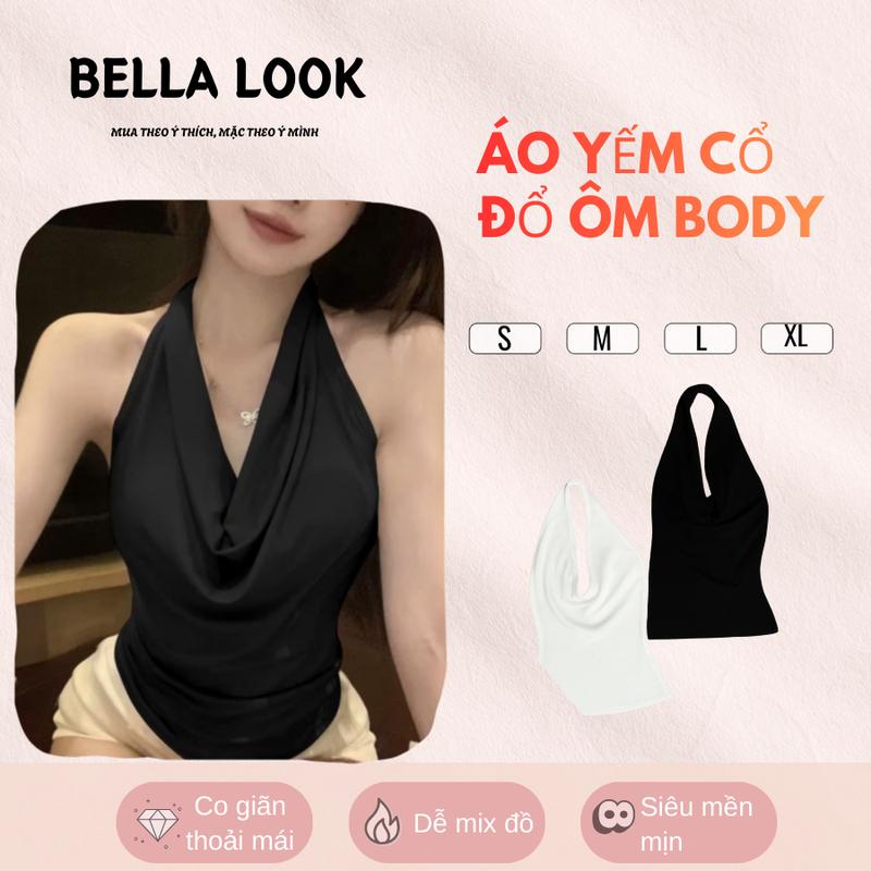  Áo Yếm Cổ Đổ Ôm Body Quyến Rũ Chất Thun Cotton Mềm Mịn BellaLook - 427  MẶC 6 KIỂU  