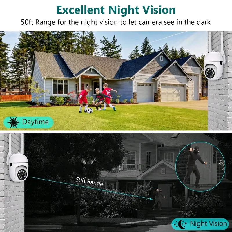 V380 PRO CCTV Smart Wifi Kamera Jarak Jauh Full HD PTZ View 360°  Autio Tracking Connect 8