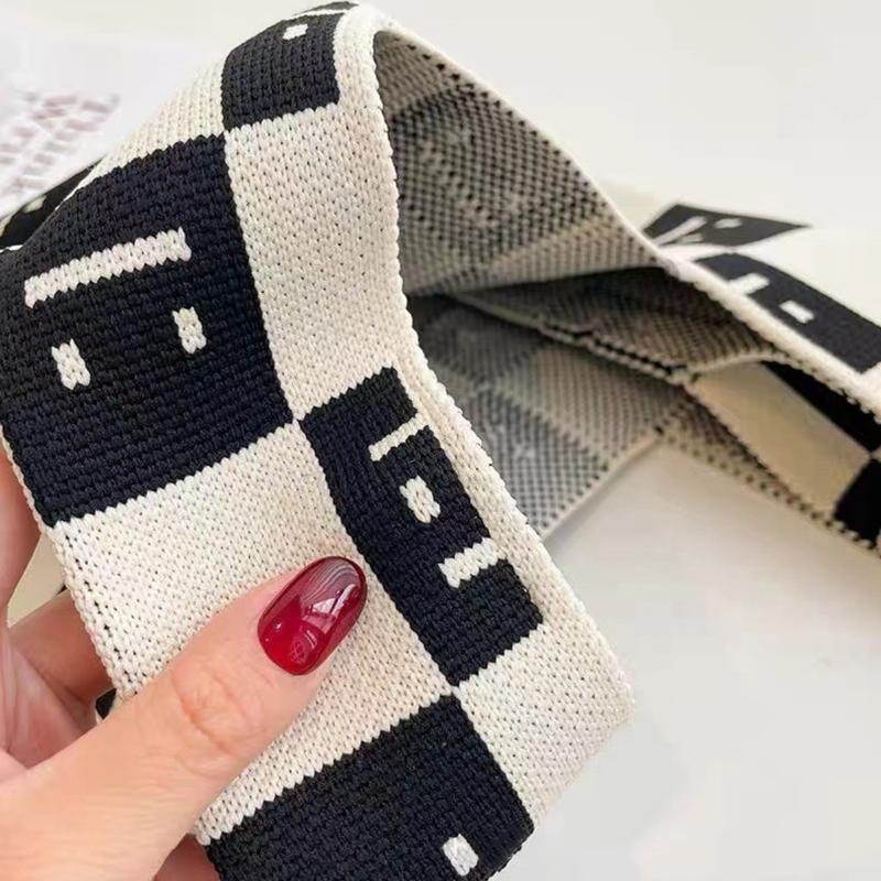 Knit knot bag korea premium Tote bag rajut kekinian motif garis hitam Tas wanita mini fashion Totebag kecil cantik Top handle bag trend Thailand import termurah 8