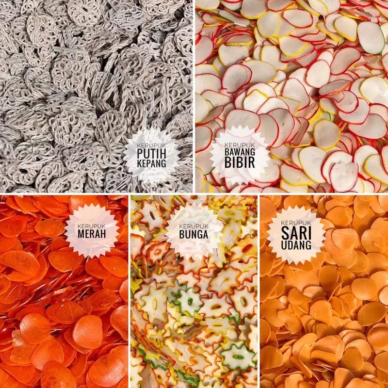 KERUPUK SARI UDANG MENTAH 1kg *best seller grosir (GRADE A) non msg sachet snack murah Bawang Food Makanan Cemilan Krupuk 4