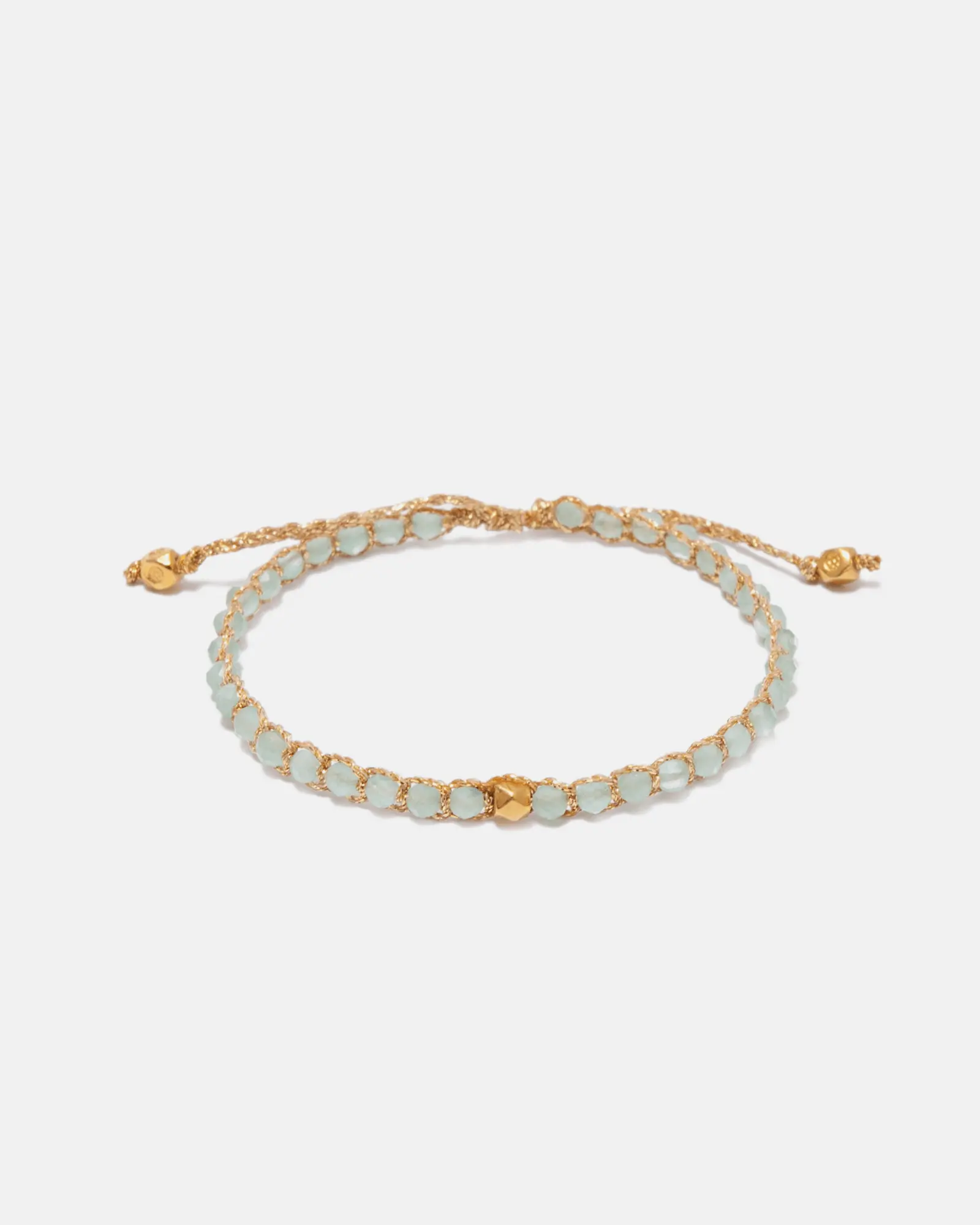 KIDS Chalcedony Nugget Tali Gold Batu semi mulia Intan Permata Asli | Gemstones Bracelet for Women Aesthetic Samapura