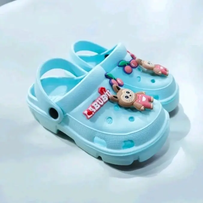 Sandal Baim Anak Perempuan Sandal Anak Cewek Motif Labubu Jelly Eva Ringan Nyaman Tali Belakang 3
