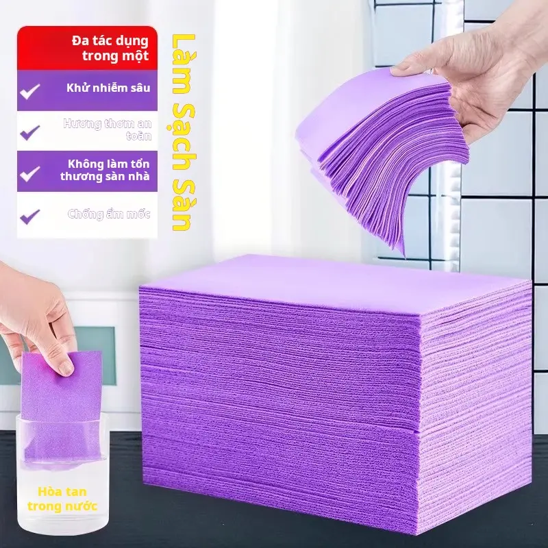 【Hàng có sẵn tại Việt Nam】Miếng lau sàn khử trùng, lưu hương thơm, dùng trong gia đình, làm sạch sàn gỗ, gạch men, vệ sinh sàn nhà, tẩy keo