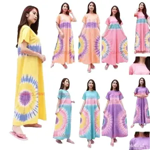 DASTER PAYUNG KAOS SEMATA KAKI JUMBO BUSUI LD 120 Cantik Ibu Nyaman Wanita Lembut Kuning Kain  Tidur Menyusui Hamil Katun