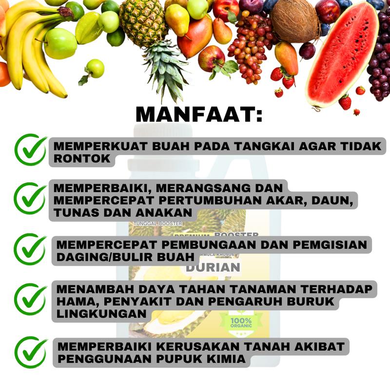 Pupuk Organik Cair Tanaman Durian Booster Pelebat dan Perangsang Buah Durian Premium Organik Kemasan 500ml 2