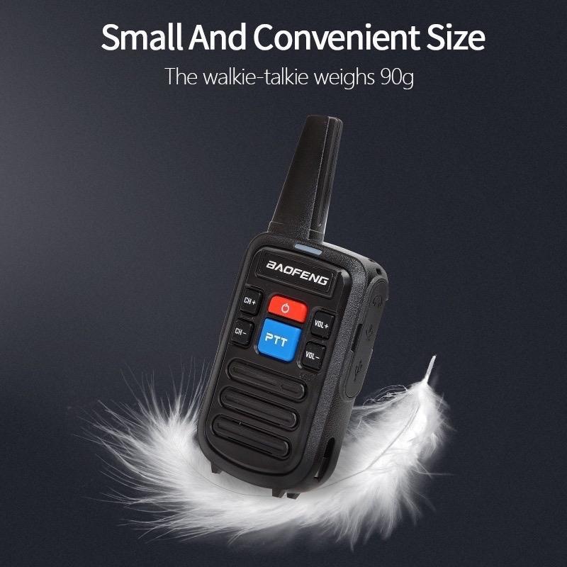 Walkie-talkie Baofeng, C50 Mini, PTT Berganda, Jarak komunikasi 1-5km, Pengecasan Pantas USB, Sesuai untuk hotel, restoran, salun kecantikan 4S, Jualan Panas, Penguat Kuasa Audio, Penguat Elektronik Amplifier Clipper 3