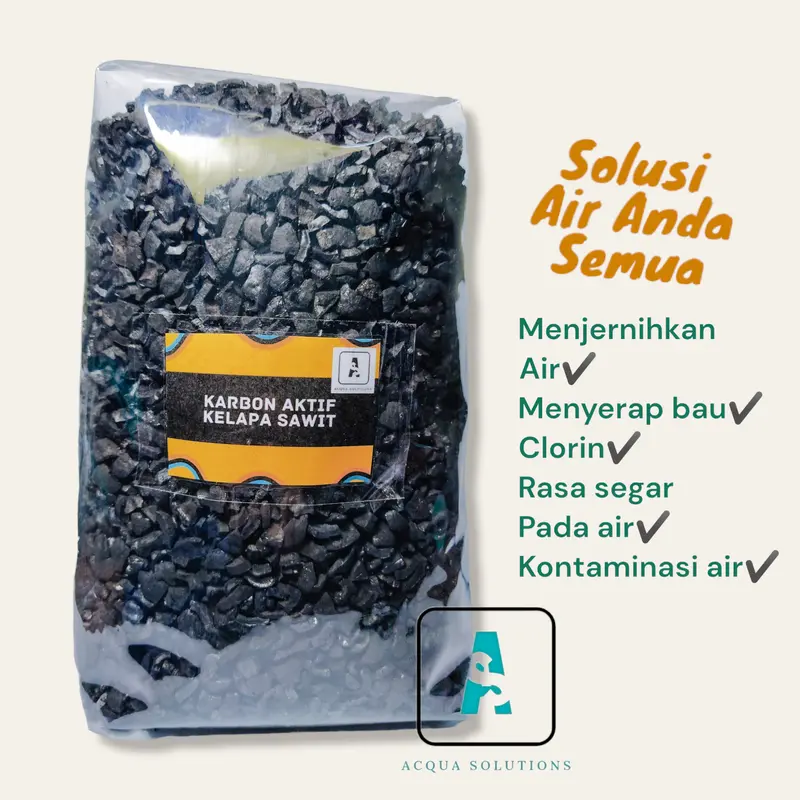 Karbon Aktif 1kg / Activated Carbon / Media Filter Air / Karbon Aktif Aquarium / Penjernih Air / Media Filter Aquarium / Water Filter 2