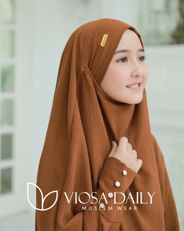 MEDINA KIDS Abaya Anak Perempuan Set Hijab Syar'i Usia 7 - 12 Tahun 1