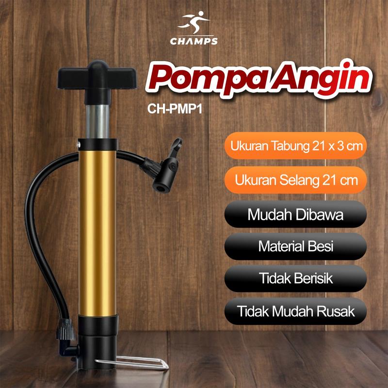 Product Introduction of CHAMPS Pompa Angin Manual dengan Sistem Kokang untuk Sepeda dan Pompa Tangan 8