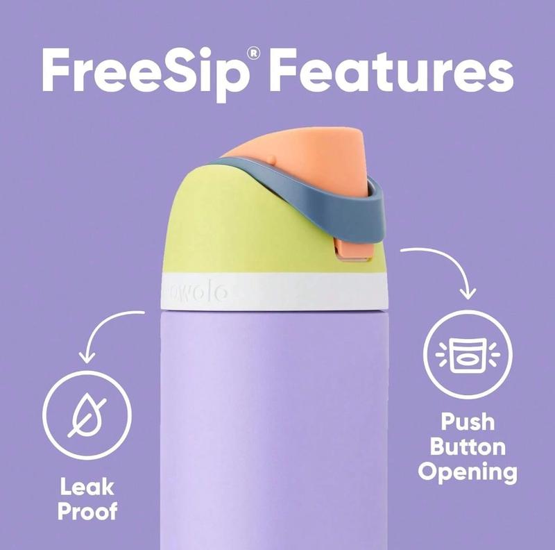 Product Introduction of (Neo Sage ) Owala FreeSip original Insulated Stainless Steel Water Bottle with Straw for Sports and thermos cup sports water bottle new Owala vacuum thermos cup sports original water bottle outdoor sports straw water cup Drinkware Flasks Portable 15