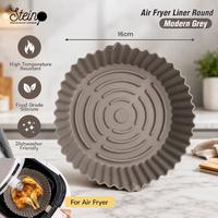 Gambar Stein Alas Air Fryer Silikon Bulat Diameter 16 cm Liner Round Alas Masak Anti Lengket Tahan Panas Multifungsi ORI BERGARANSI - MP - MODERN GREY dari METROPOINT Kota Bekasi 3 Tokopedia