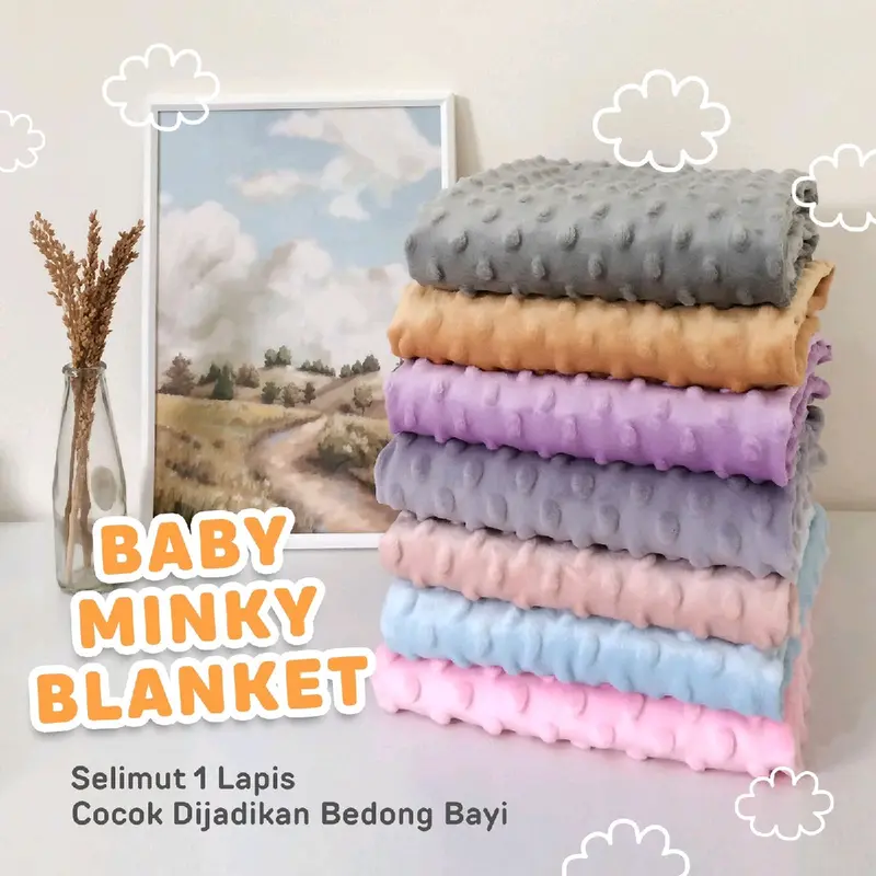 baby minky blanket - selimut bayi 0