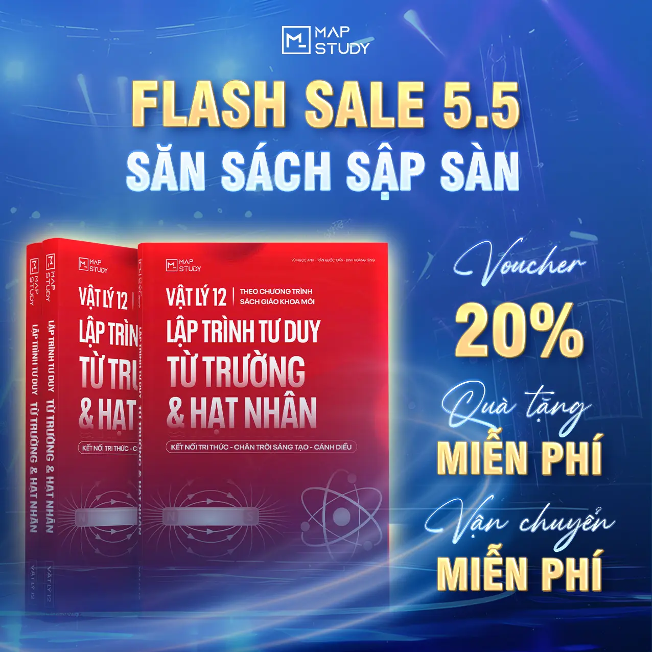 [2k7 Chương trình mới]  Sách Lập Trình Tư Duy Từ Trường Hạt Nhân Nguyên Tử Vật Lý 12 - Vũ Ngọc Anh, Trần Quốc Tuấn, Đinh Hoàng Tùng