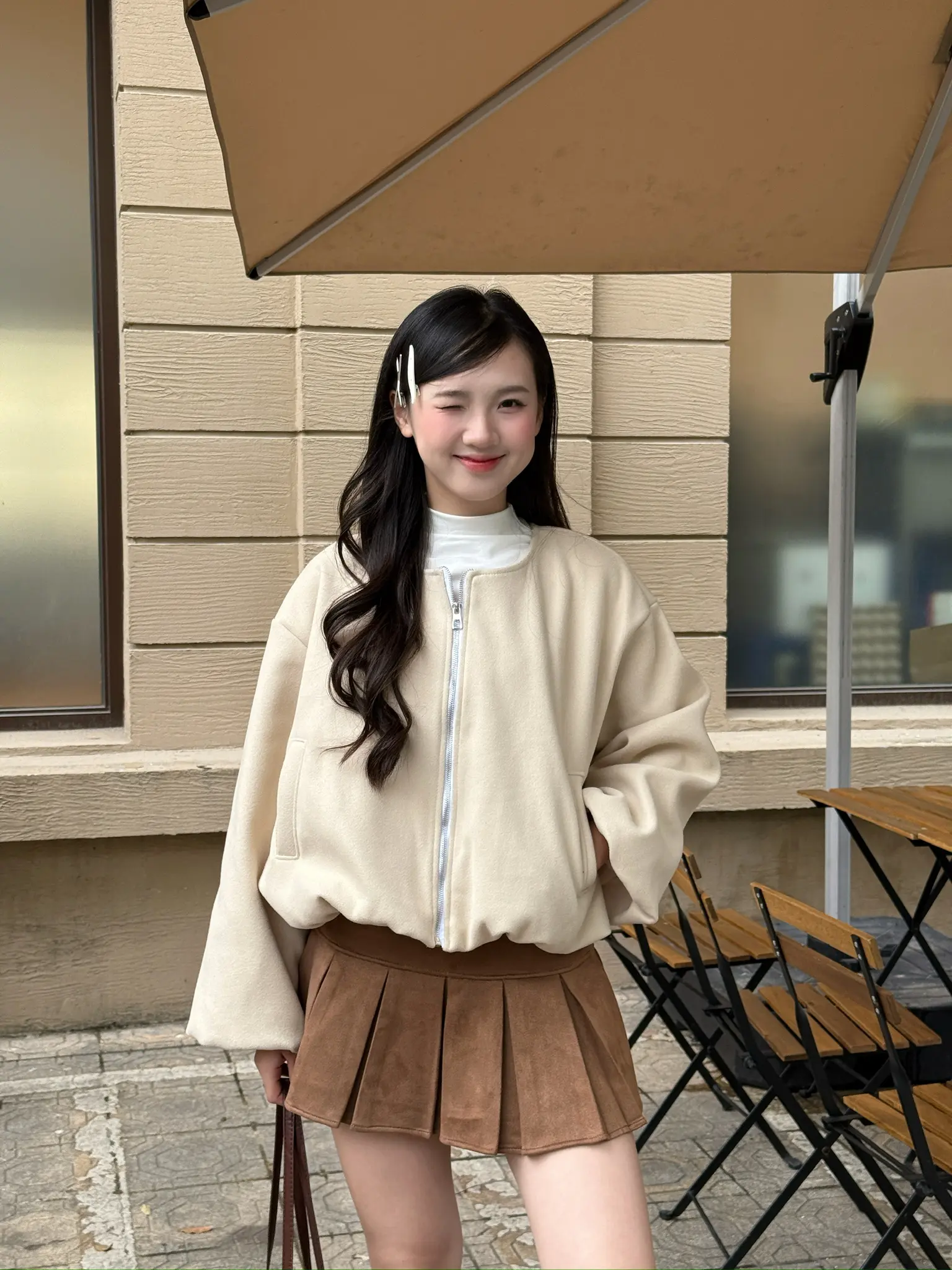 Áo khoác dạ ép 2 lớp dáng bồng, Áo khoác dạ hai lớp ấm áp - 29feb.closet - A573 | BigBuy360 - bigbuy360.vn Áo khoác dạ ép 2 lớp dáng bồng, Áo khoác dạ hai lớp ấm áp - 29feb.closet - A573 | BigBuy360 - bigbuy360.vn