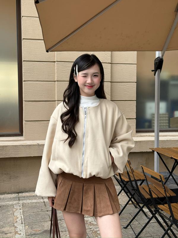 Áo khoác dạ ép 2 lớp dáng bồng, Áo khoác dạ hai lớp ấm áp - 29feb.closet - A573 | BigBuy360 - bigbuy360.vn