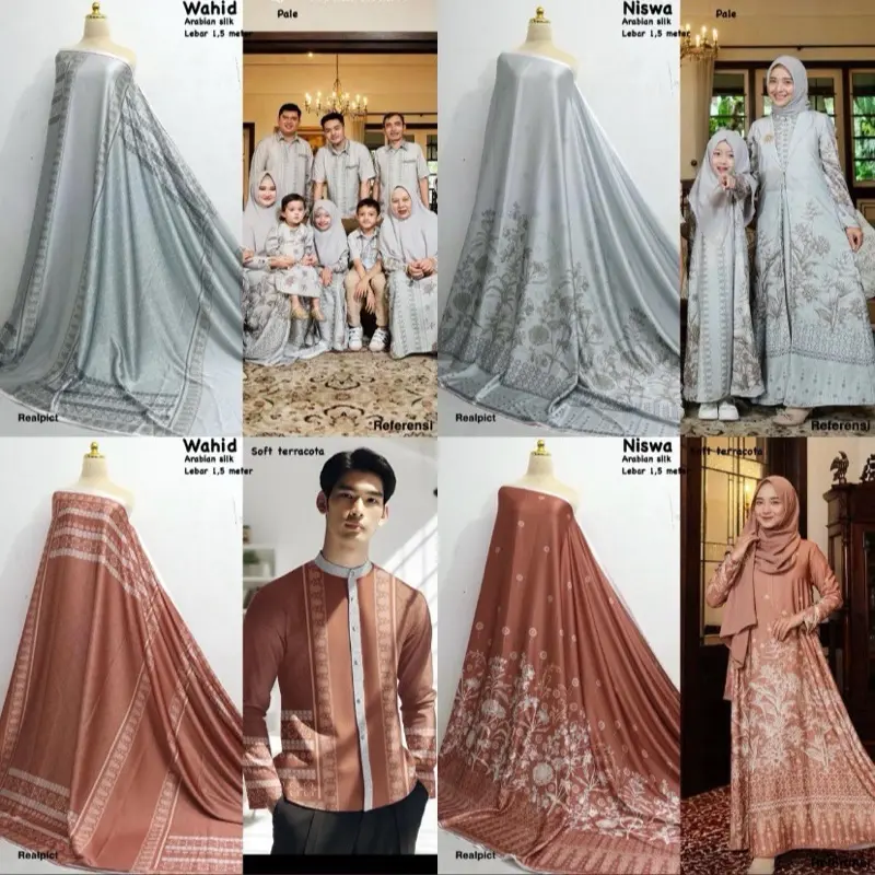 Kain Arabian Silk Motif Serimbit Niswa - Motif Wahid Terbaru