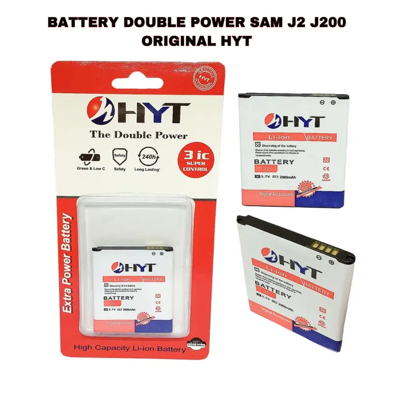 BATTERY DOUBLE POWER SAM J2 ORIGINAL HYT 0