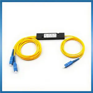 Fiber Splitter 1:2 PLC Fiber Optic Splitter 50:50 SC/UPC Beam Splitter 2 Meter