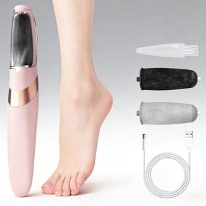 Eliminador eléctrico de callos de pies, 1 juego de herramientas de lima para pies con carga USB, eliminador portátil de piel muerta de pies