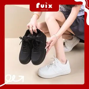 RUIX Deny Shoes / Sepatu Casual Hitam Putih / Sepatu Fashion / Sneakers Shoes / Sepatu Hitam / Sepatu Sekolah