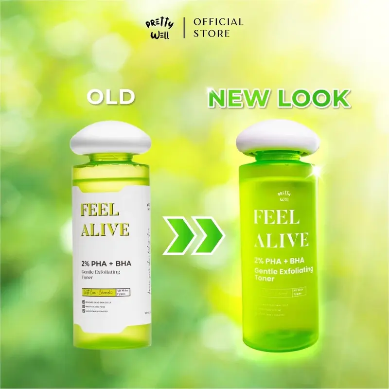 Prettywell Feel Alive 2% PHA + BHA Gentle Exfoliating Toner 100ml 1