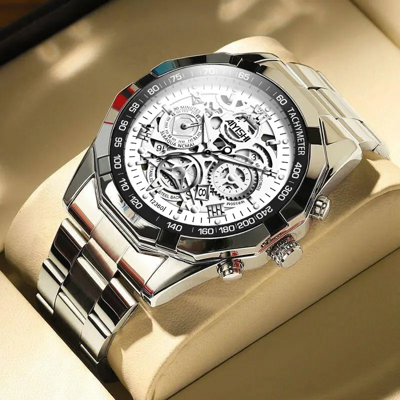 Ditingkatkan- Perak Putih【Lampu malam+Tahan air】