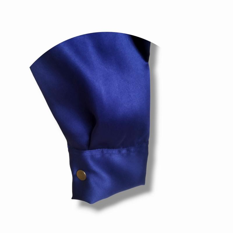 Product Introduction of Satin Blouse V-neck  Top Baju Atasan  Wanita Formal Satin Top Kantor Blouse Kerah  Kemeja  Kerja Wanita Tangan Panjang Mewah Nyaman Kancing 10