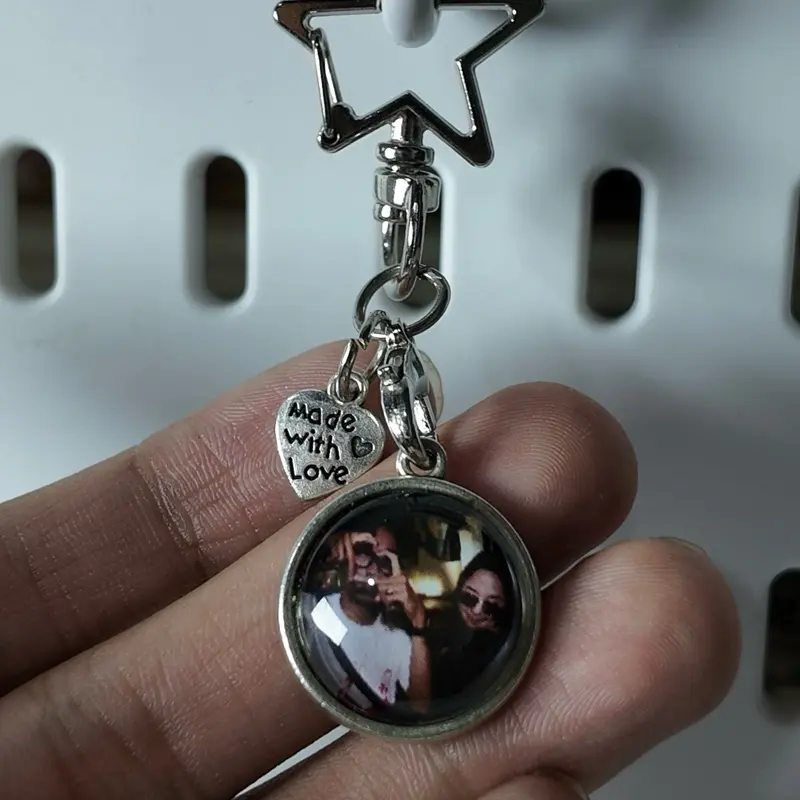 keychain custom foto / gantungan hp custom / phone charm [free box] 2
