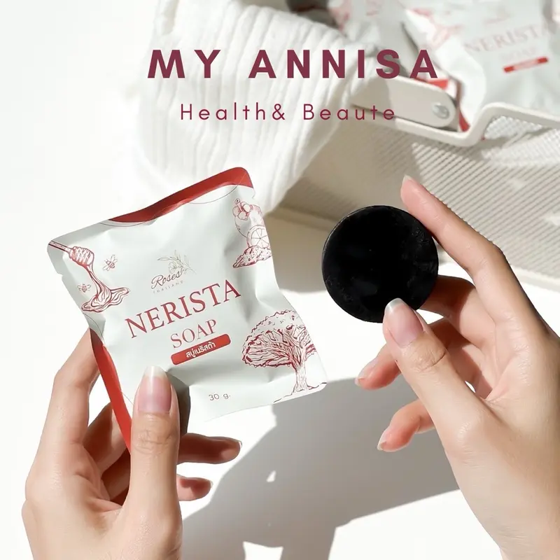 Nerista Facial Soap Original (Sabun Wajah Skin Barrier Brightening Whitening Glowing) 4