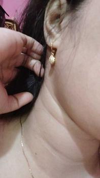 Product Review of PERHIASAN WANITA ANTING GANTUNG MOTIF LOVE PERMATA TERBARU ANTI LUNTUR ANTI KARAT from A**h 0