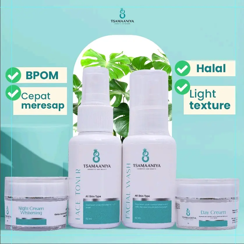 Tsamaaniya skincare Allskin type series BPOM 10gr krim siang coklat/putih